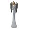 Northlight 6.5" Gray and White Angel Figure Holding a Star